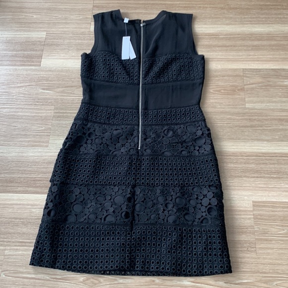 Chelsea and Walker silk top perforated pattern sleeveless dress - Picture 16 of 16